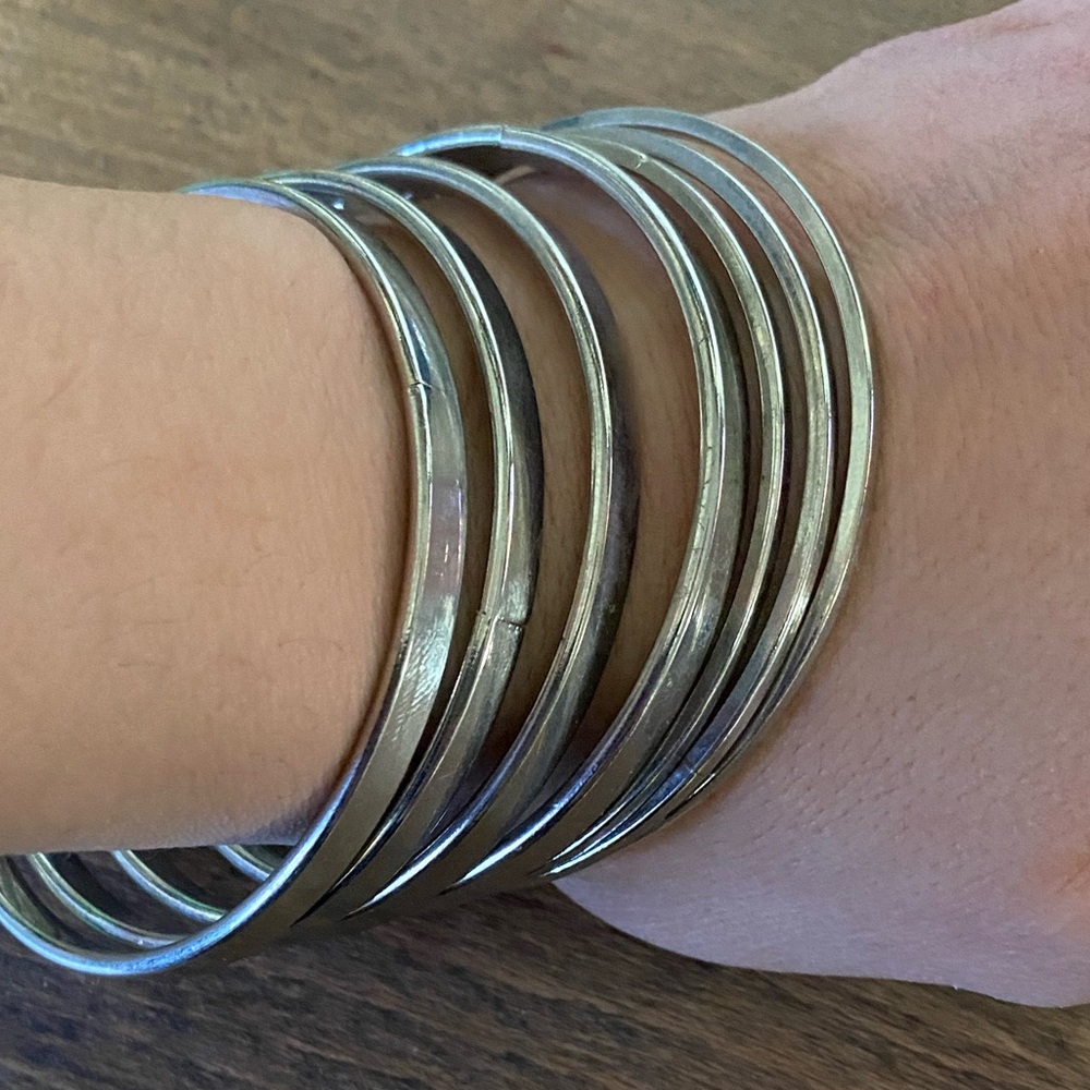 Silver Bangles - Picture 2 of 5